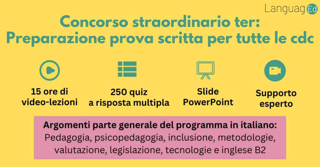 Gli 8 argomenti da studiare per il concorso straordinario ter - LanguagEd